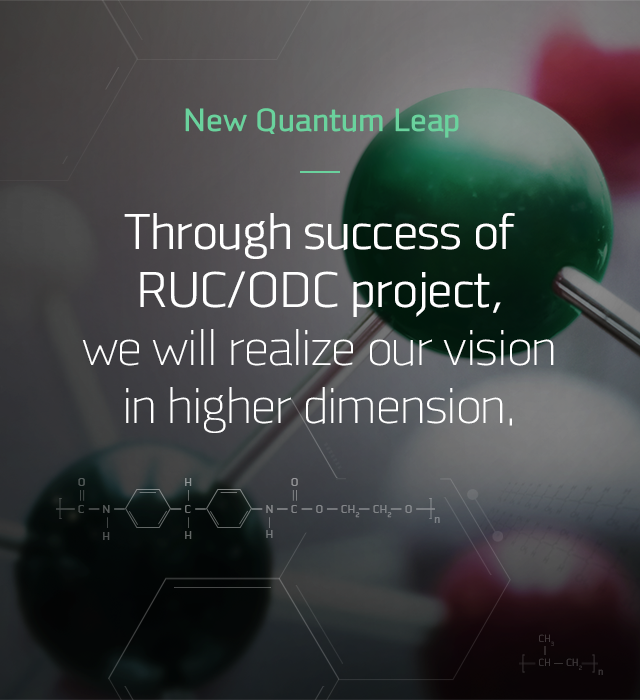 New Quantum Leap Through success of RUC/ODC project, we will realize our vision in higher dimension.